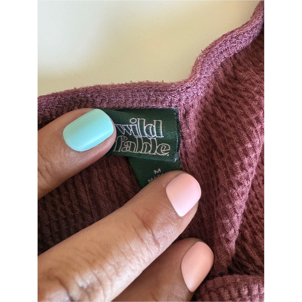 CLEARANCE-wild fable Mauve Knit Tank Romper - Picture 4 of 6